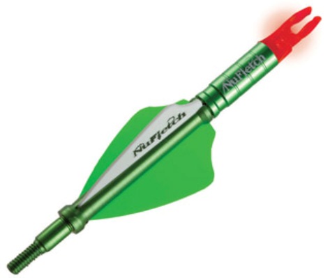 nufletch lighted nock with green fletch